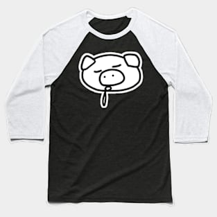 Sleeping Boo the kawaii pig. Baseball T-Shirt